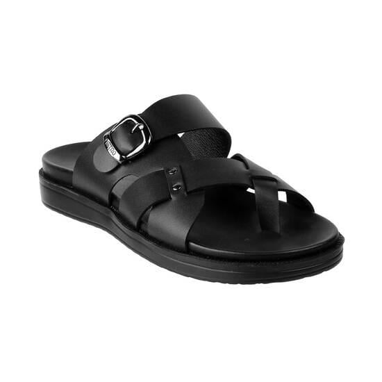 Men Black Casual Slippers