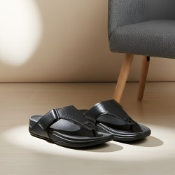 Men Black Casual Slippers