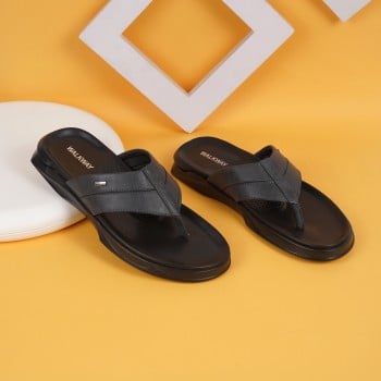 Walkway Men Black Casual Slippers(SKU: 16-844-11-41)