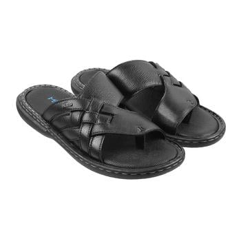 Metro Men Black Casual Slippers(SKU: 16-849-11-40)