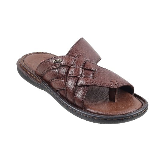 Men Brown Casual Slippers
