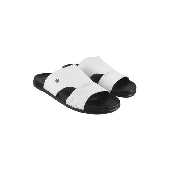 Men White Casual Slippers