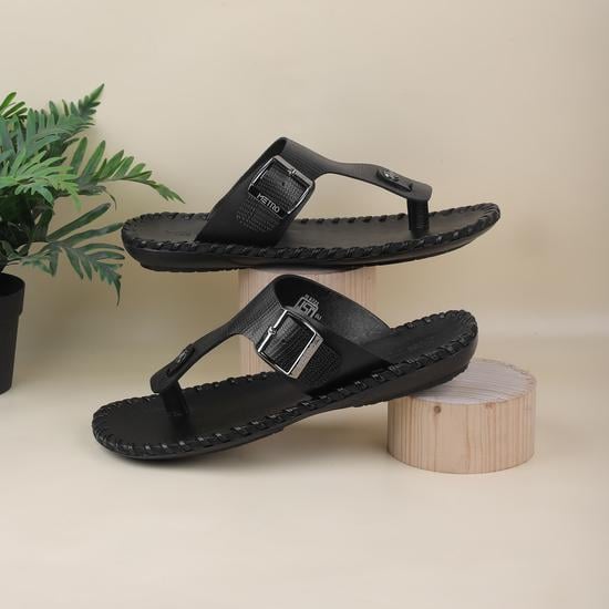 Men Black Casual Slippers