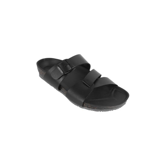 Men Black Casual Slippers