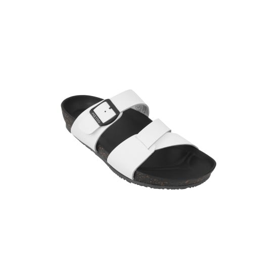 Men White Casual Slippers