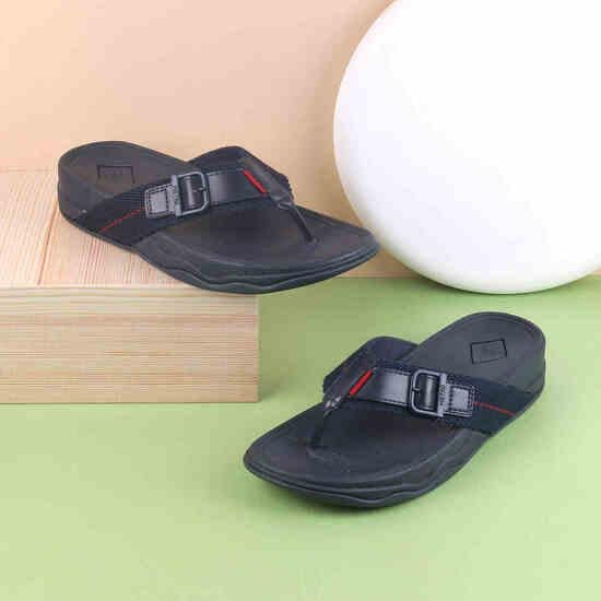 Men Blue-navy Casual Flip Flops