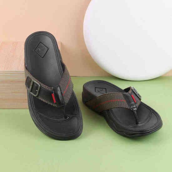 Men Olive Casual Flip Flops