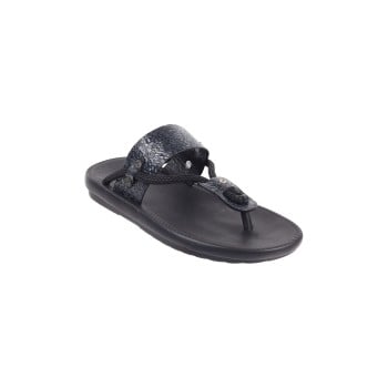 Metro Men Black Casual Slippers(SKU: 16-888-11-40)