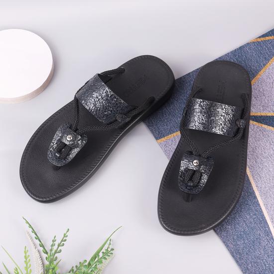 Men Black Casual Slippers