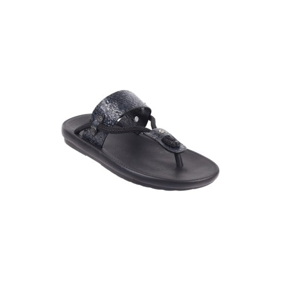 Men Black Casual Slippers