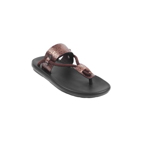 Men Bronze Casual Slippers