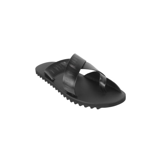 Men Black Casual Slippers