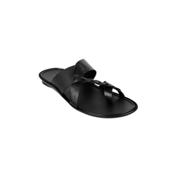 Metro Men Black Casual Slippers(SKU: 16-895-11-40)