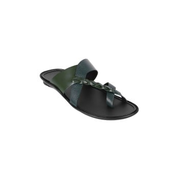 Metro Men Olive Casual Slippers(SKU: 16-895-49-40)
