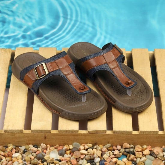Men Blue Casual Slippers