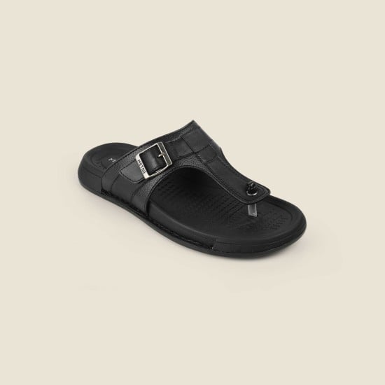 Men Black Casual Slippers