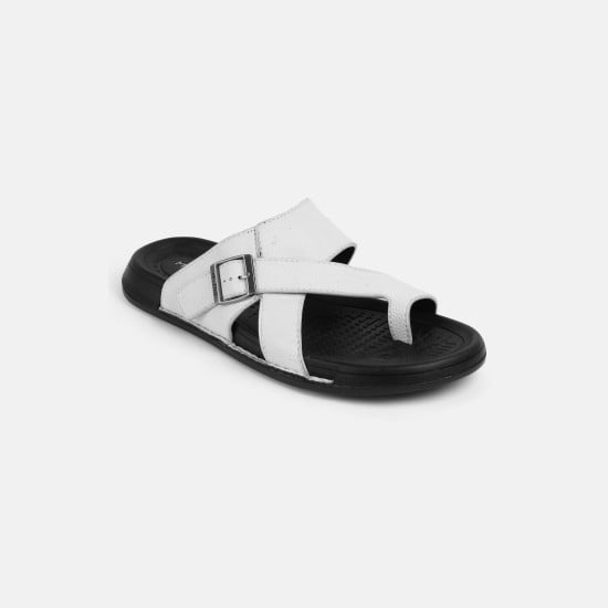 Men White Casual Slippers