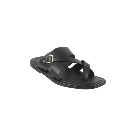 Men Black Casual Slippers