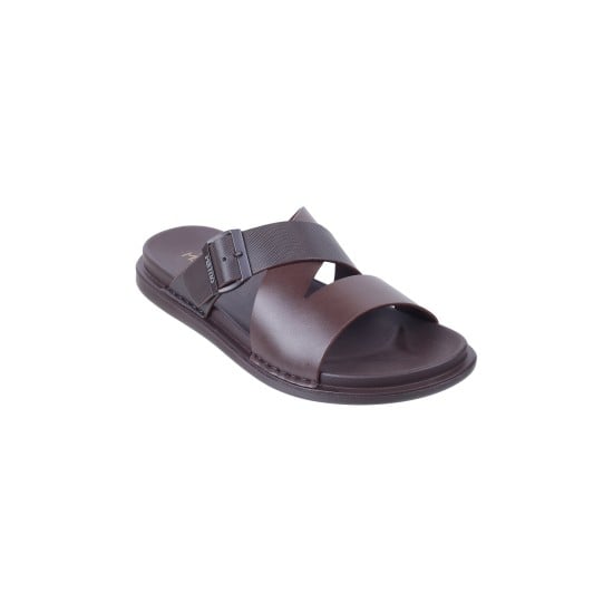 Men Brown Casual Slippers