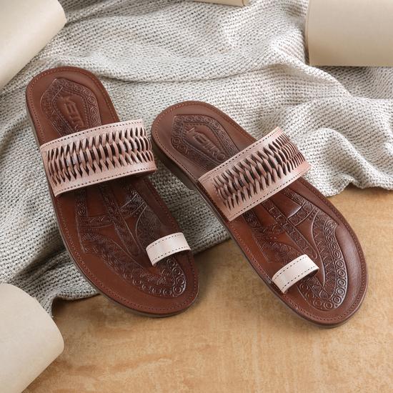 Men Beige Casual Slippers