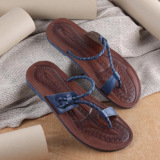 Men Blue Casual Slippers