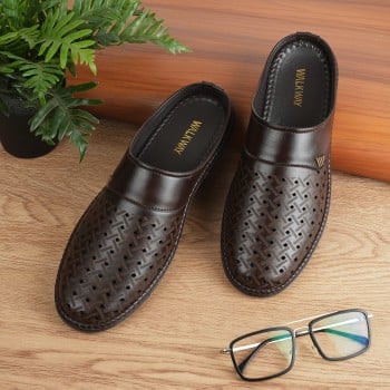 Walkway Men Brown Ethnic Slippers(SKU: 16-929-12-42)
