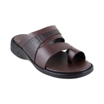 Walkway Men Brown Wedding Slip Ons(SKU: 16-9291-12-45)