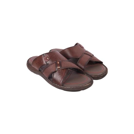 Men Brown Casual Slippers