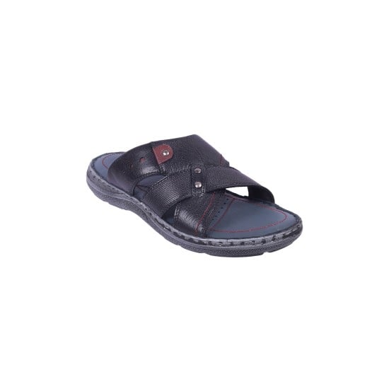 Men Black Casual Slippers