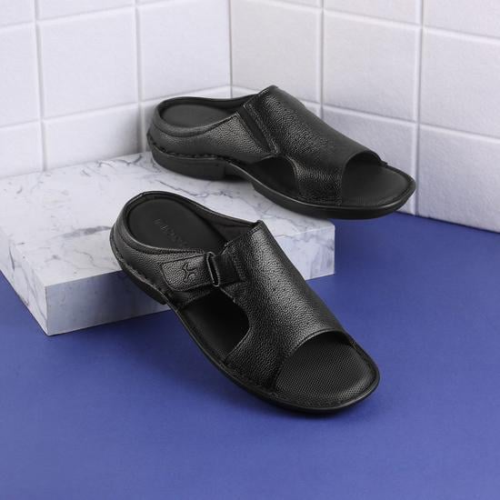 Men Black Casual Slippers