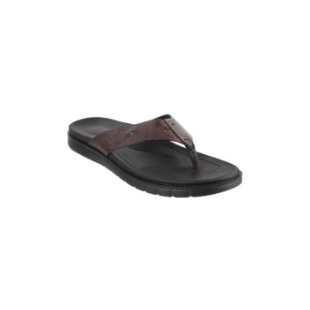 Metro Men Brown Casual Slippers(SKU: 16-950-12-40)