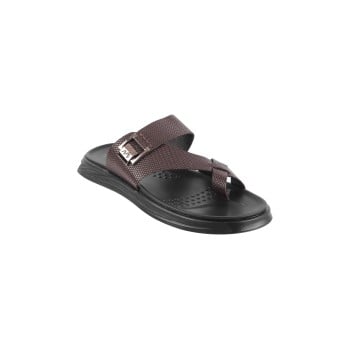 Metro Men Brown Casual Slippers(SKU: 16-954-12-40)