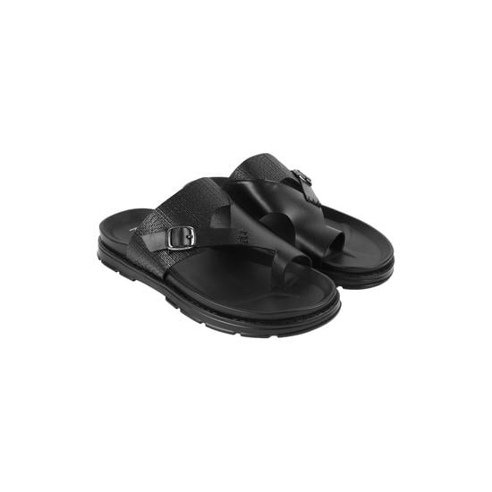 Men Black Casual Slippers