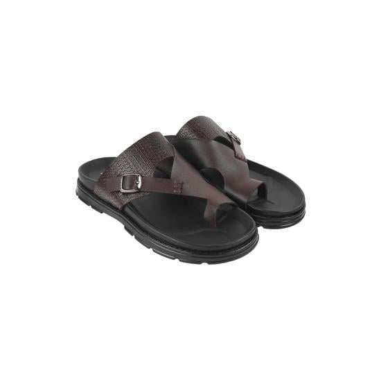 Men Brown Casual Slippers