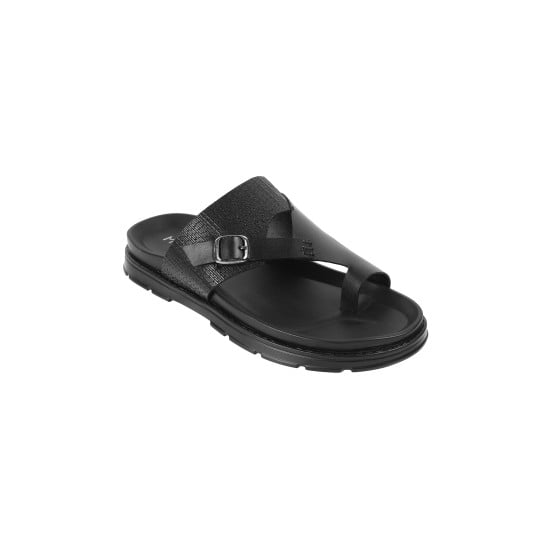 Men Black Casual Slippers