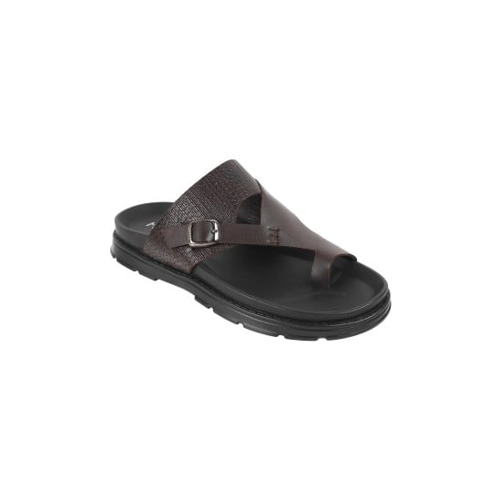 Men Brown Casual Slippers