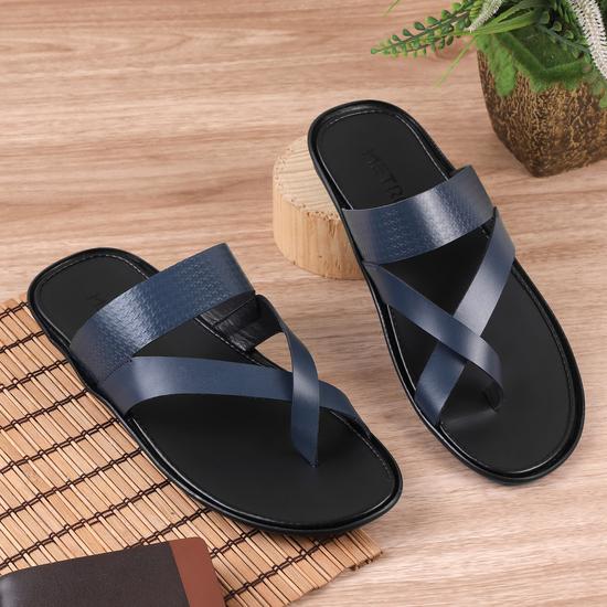 Men Blue Casual Slippers