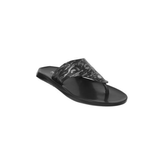 Men Black Casual Slippers
