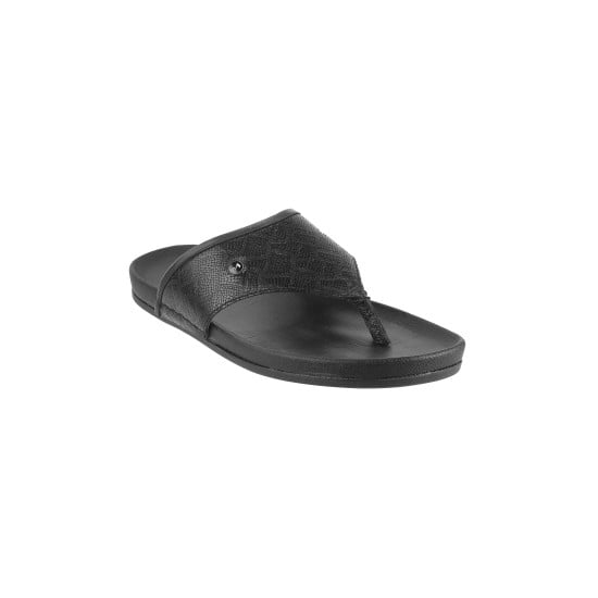 Men Black Casual Slippers