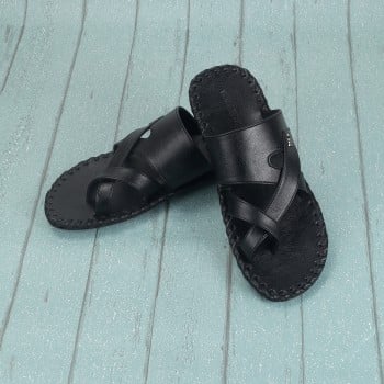Walkway Men Black Casual Slippers(SKU: 16-972-11-40)