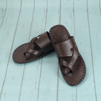 Walkway Men Brown Casual Slippers(SKU: 16-972-12-40)