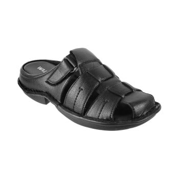Walkway Men Black Casual Slip Ons(SKU: 16-97368-11-42)
