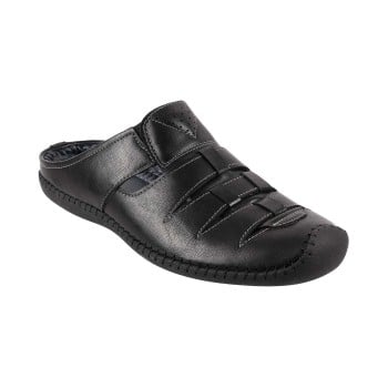 Walkway Men Black Casual Slip Ons(SKU: 16-9745-11-40)
