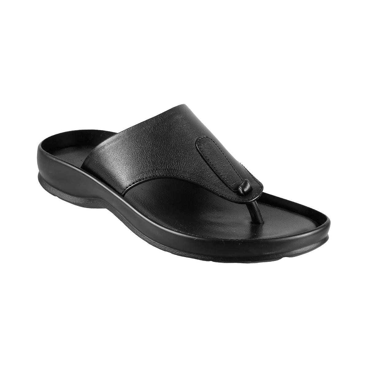 metro black thong sandals