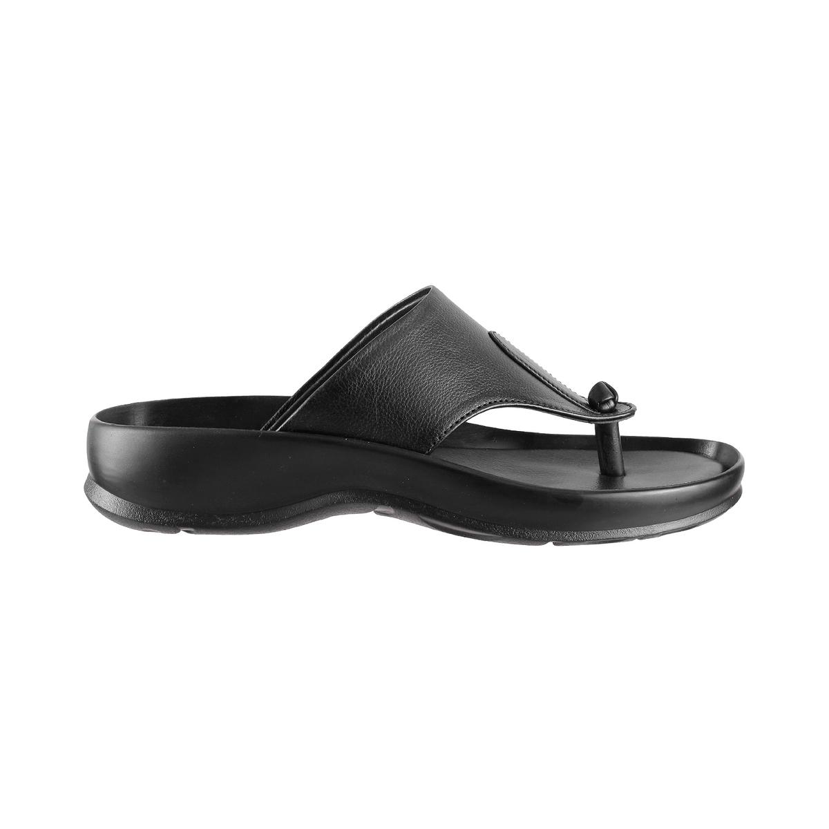 metro black thong sandals