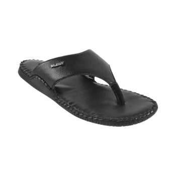 Walkway Men Black Casual Slippers(SKU: 16-9760-11-40)