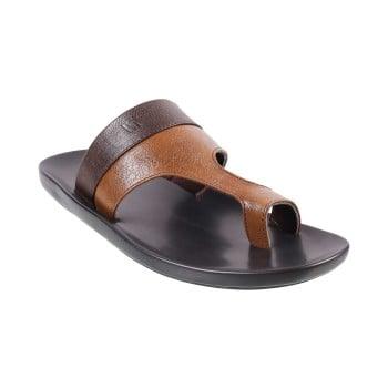 Walkway Men Tan Casual Slippers(SKU: 16-9820-23-41)