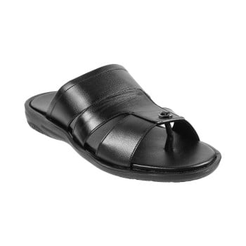 Walkway Men Black Casual Slippers(SKU: 16-9841-11-40)