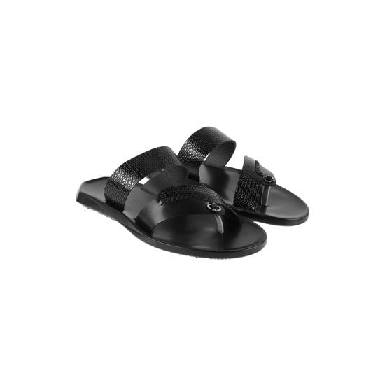 Men Black Casual Slippers