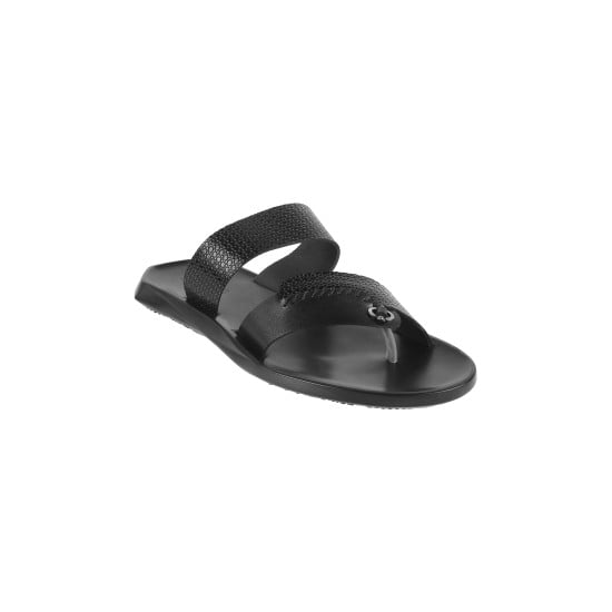 Men Black Casual Slippers